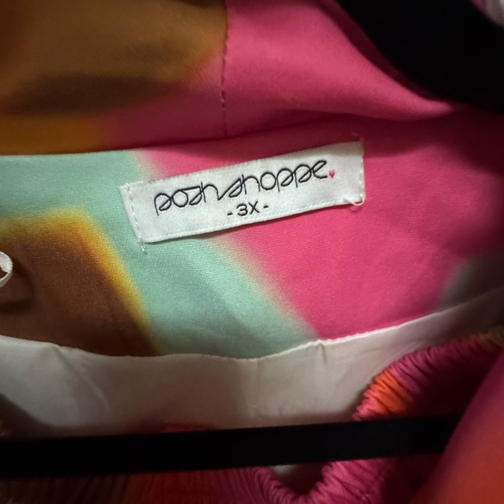 Vibrant Multicolor Women's Pantsuit - Picture 3 of 5